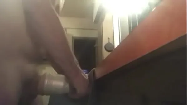 Tunjukkan Fucking my wall mounted fleshlight Filem saya