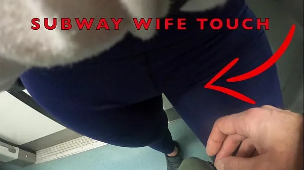 Show My Wife Let Older Unknown Man to Touch her Pussy Lips Over her Spandex Leggings in Subway my Movies