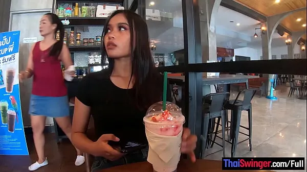 Show Starbucks coffee date with gorgeous big ass Asian teen girlfriend my Movies