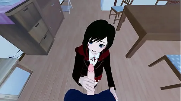 Mostrar POV follando con Ruby Rose antes de darle un creampie estilo perrito. RWBY Hentai mis películas