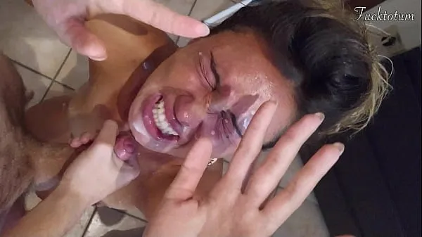 Show Girl orgasms multiple times and in all positions. (at 7.4, 22.4, 37.2). BLOWJOB FEET UP with epic huge facial as a REWARD - FRENCH audio my Movies
