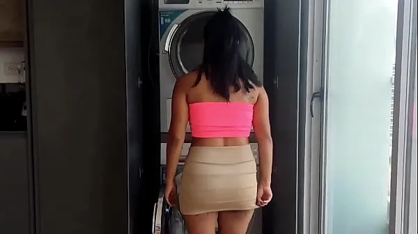 Show Latina stepmom gets stuck in the washing machine and stepson fucks her my Movies