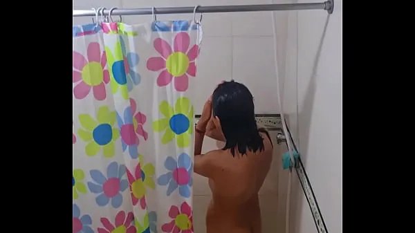 Show Spying on my best friend's Argentine wife in the shower my Movies