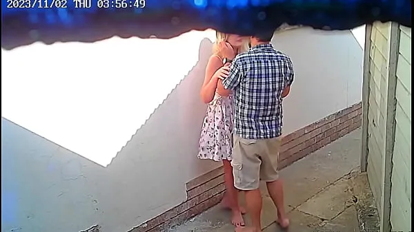 Tunjukkan Cctv camera caught couple fucking outside public restaurant Filem saya